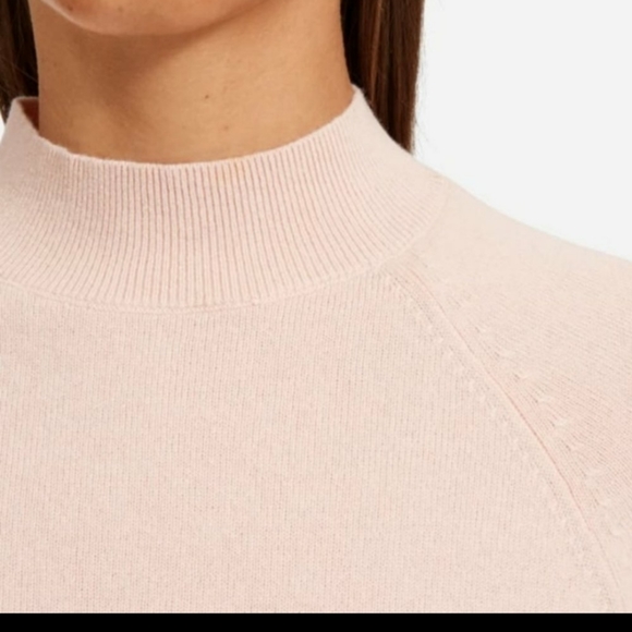 Everlane Cashmere Raglan Pullover Long Sleeve Pink Sweater Sz XXS - Picture 4 of 12
